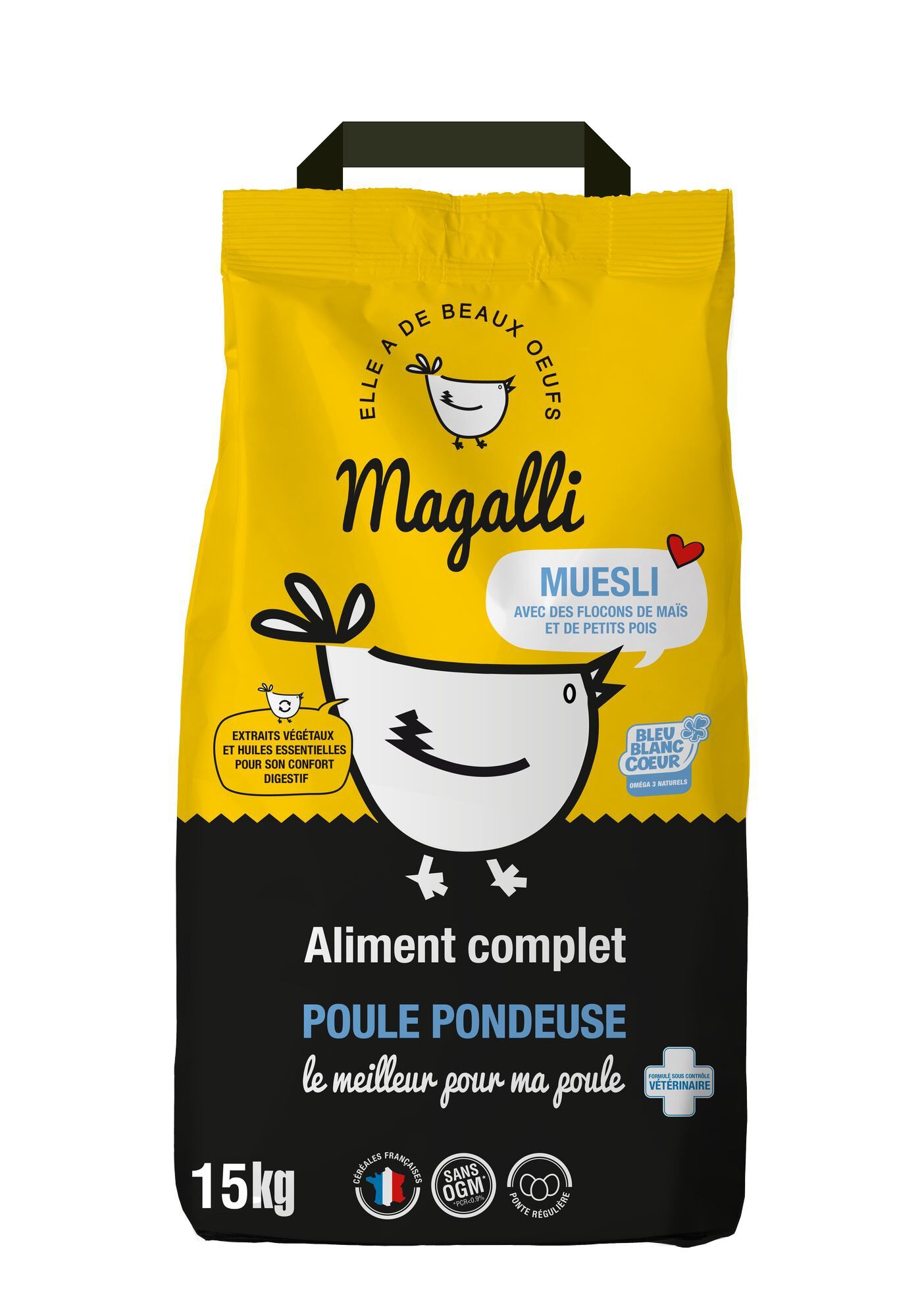 Magalli - Aliment Complet pour Poule Pondeuse - 15Kg Image num&eacute;ro 1