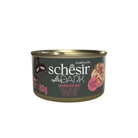 Schesir - Filet De Poulet et Boeuf En Bouillon After Dark Pour Chats - 80g 