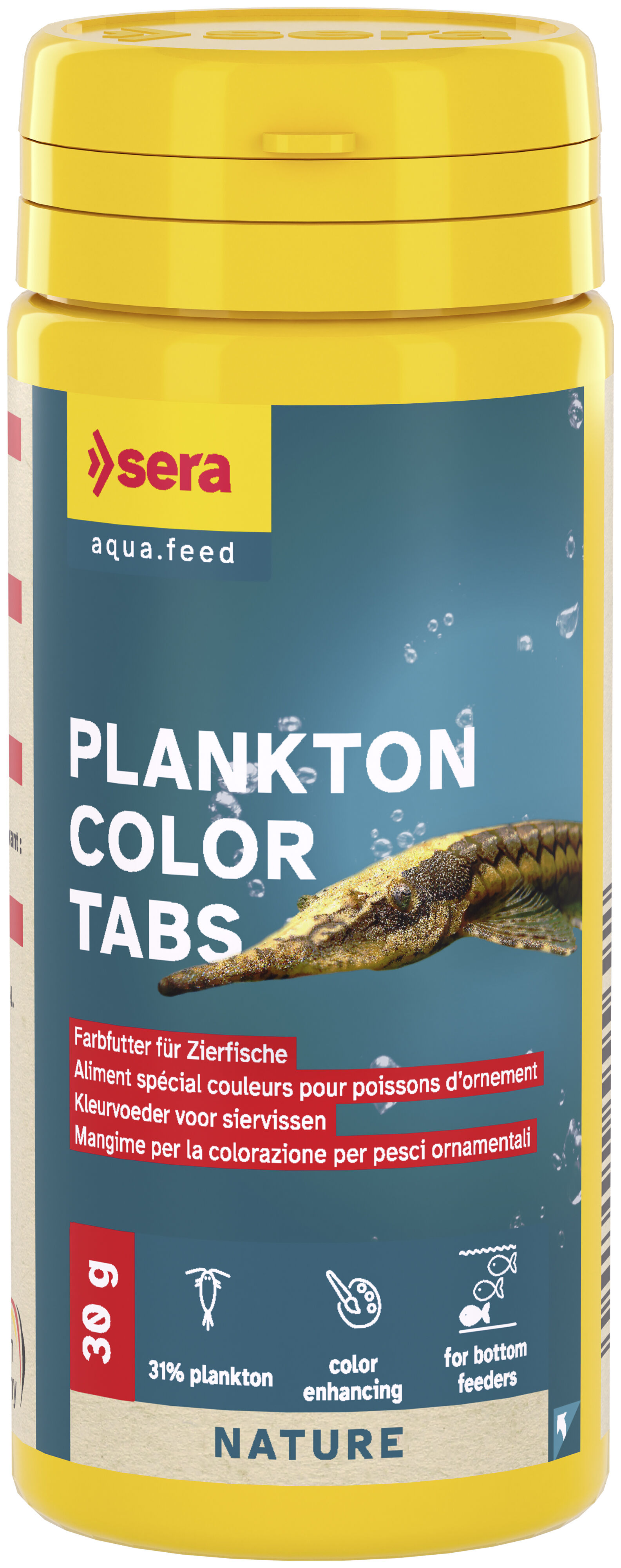 Sera - Pastilles Plankton Color Tabs pour Poissons d'Ornement - 30g/50ml Image num&eacute;ro 1