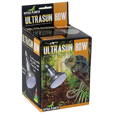 Reptiles Planet - Ampoule Chauffante Ultrasun UV-B pour Reptiles - 80W