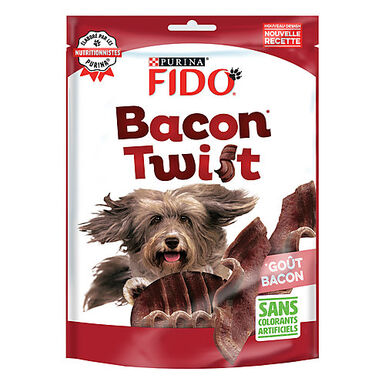 FIDO -  Friandises Bacon Twist pour Chiens - 120g