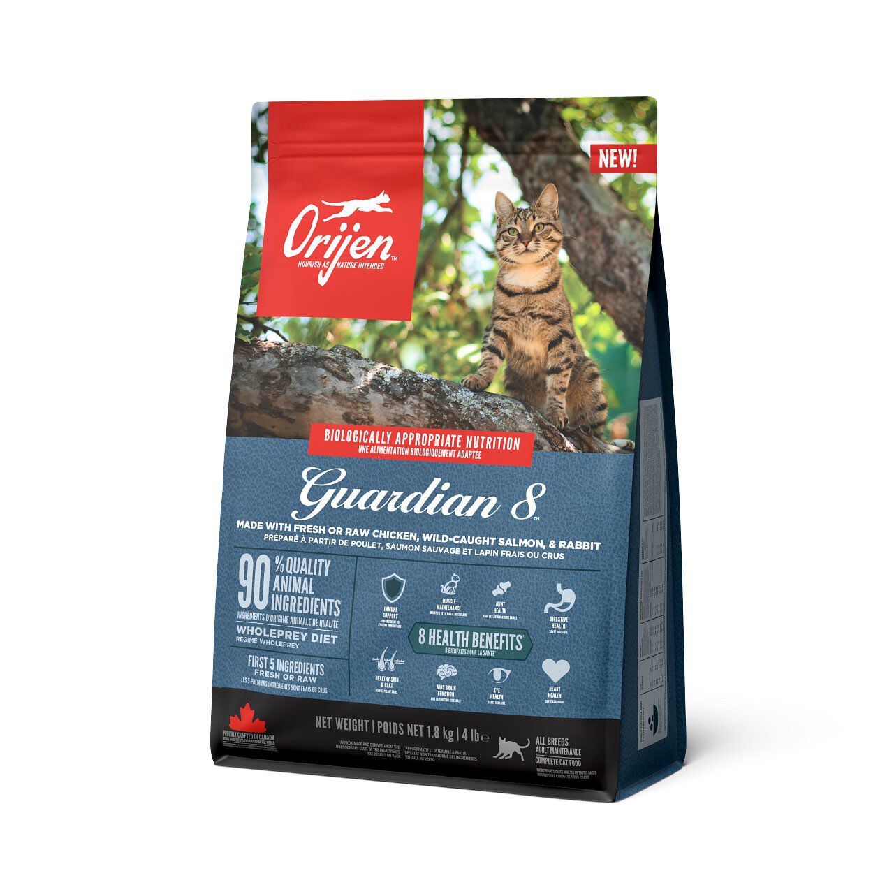 Orijen - Croquettes Guardian 8 au Poulet Saumon et Lapin pour Chat - 1,8Kg Image num&eacute;ro 1