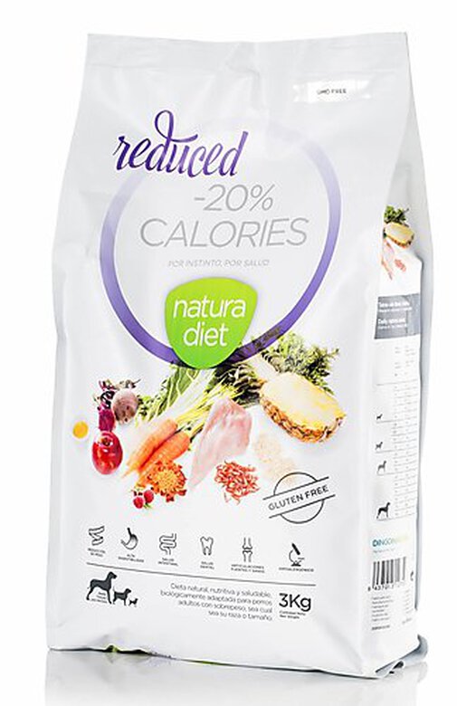 Natura Diet - Croquettes Reduced -20% Calories Dinde pour Chien - 3Kg image number null