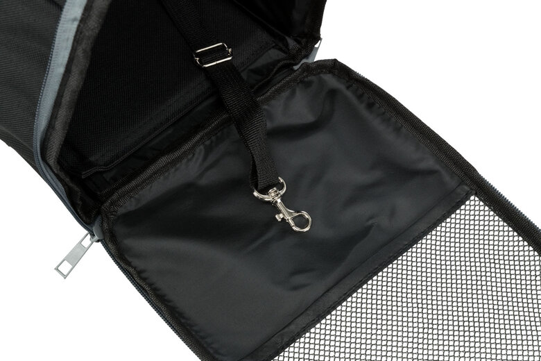 Trixie - Sac à Dos Connor pour Chien - Noir/Gris Image numéro 2 Trixie - Sac à Dos Connor pour Chien - Noir/Gris Image numéro 2
