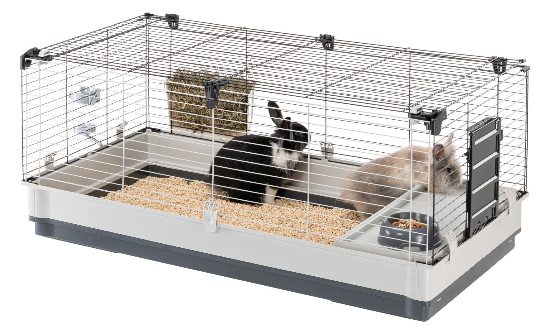 Ferplast - Cage Krolik XL pour Lapins et Cochon d Inde - Gris Image num&eacute;ro 9