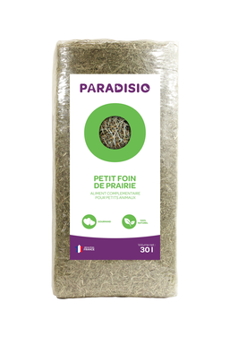 Paradisio - Petit Foin de Prairie pour Rongeur - 30L