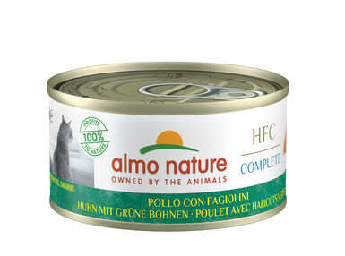 Almo Nature - Pâtée en Boîte HFC au Poulet et Haricots Verts pour Chat - 70g