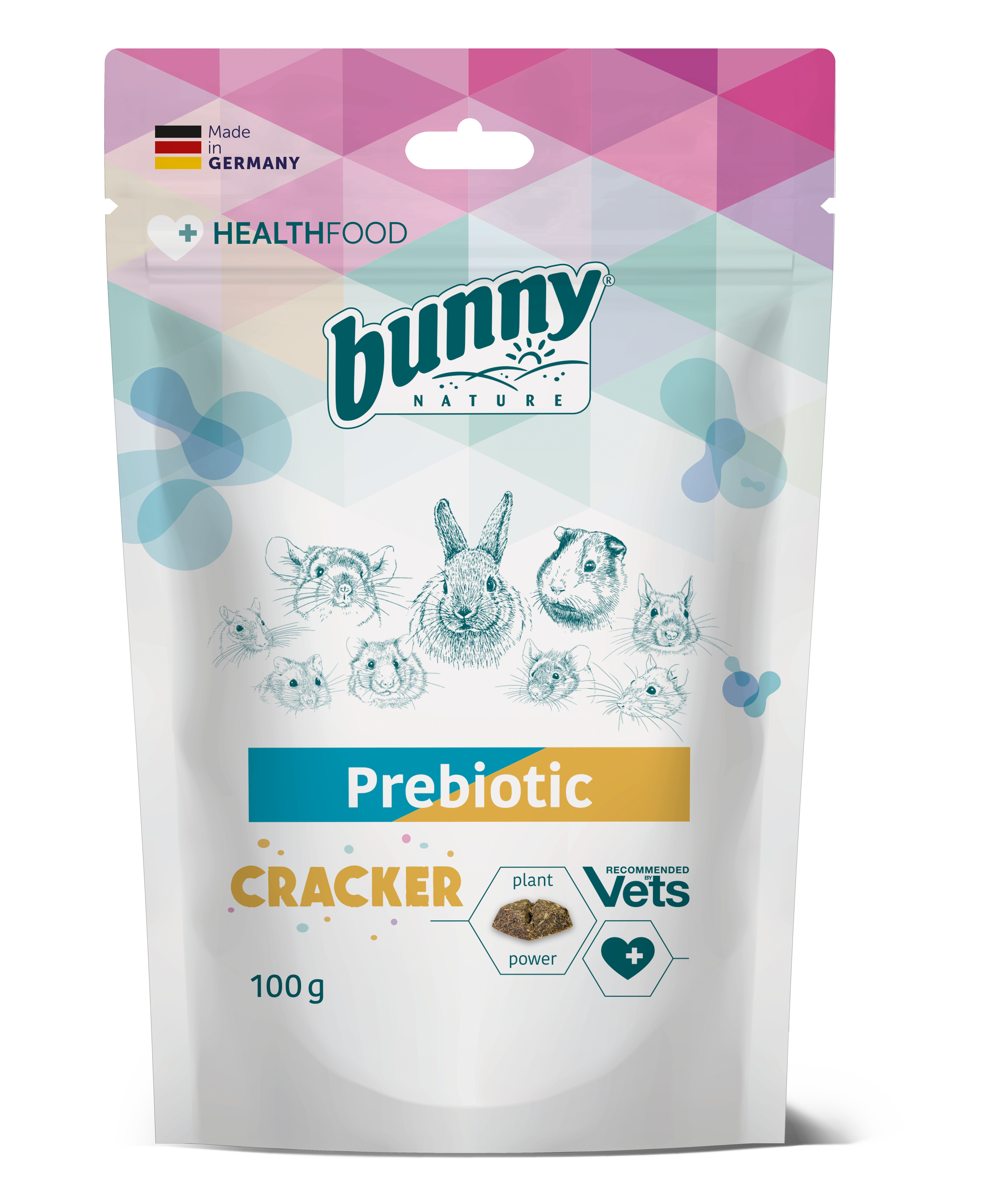 Bunny Nature - Friandises Prebiotic Cracker pour Rongeurs - 100g Image num&eacute;ro 1