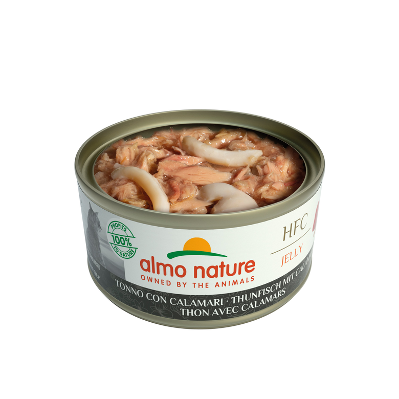 Almo Nature - Pâtée Hfc Jelly Thon Avec Calamars - 70g Image numéro 2 Almo Nature - Pâtée Hfc Jelly Thon Avec Calamars - 70g Image numéro 2