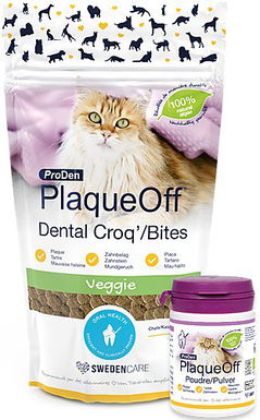 Proden - Plaque Off Friandises Dental Croq'/Bites pour Chats - 60g
