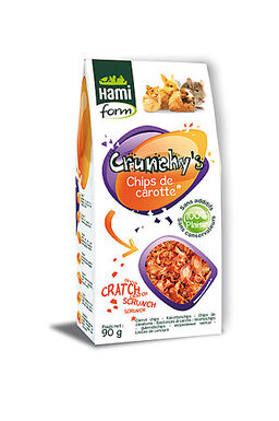 Hamiform - Crunchy's Chips de Carotte pour Rongeur - 90g