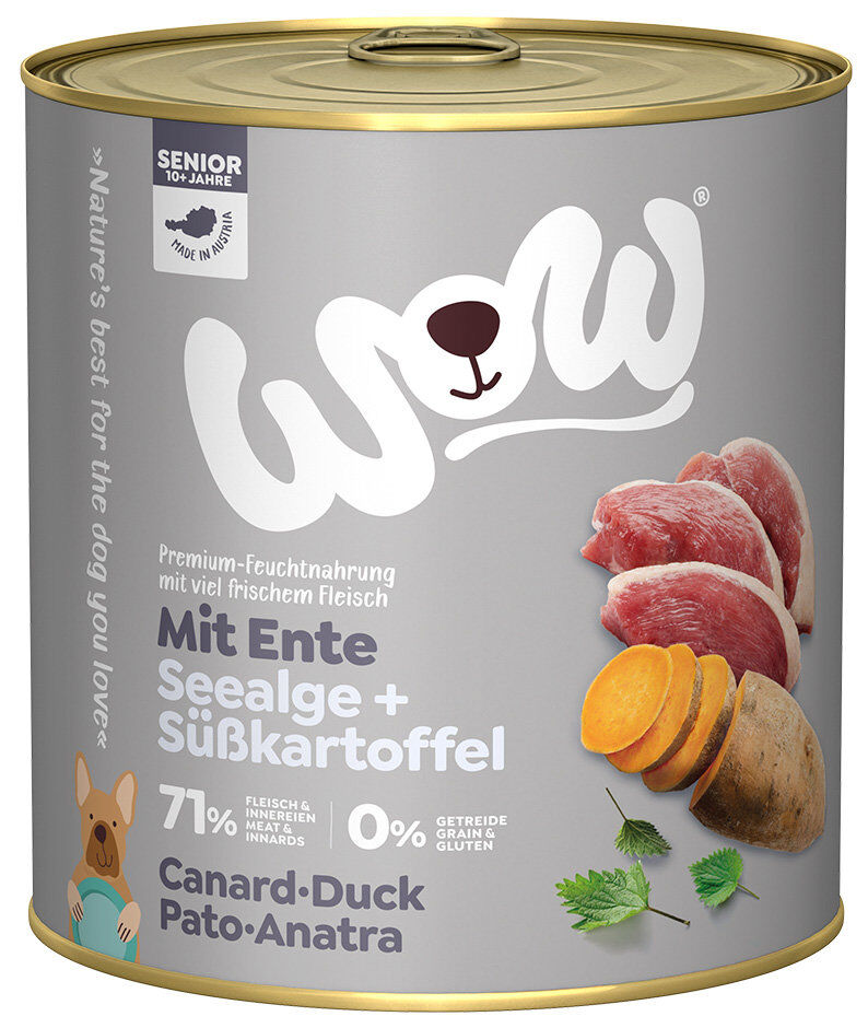 WOW - Repas Complet Senior au Canard pour Chiens - 800g Image num&eacute;ro 1