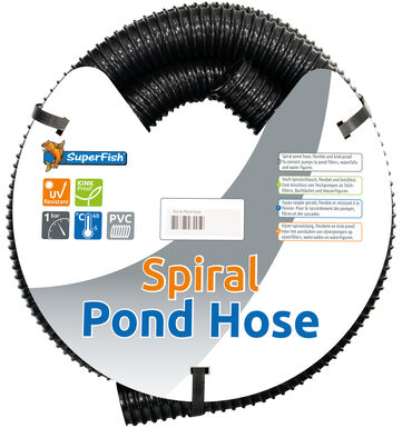 Superfish - Tuyaux Spiral Noir - 25mm/ 5m