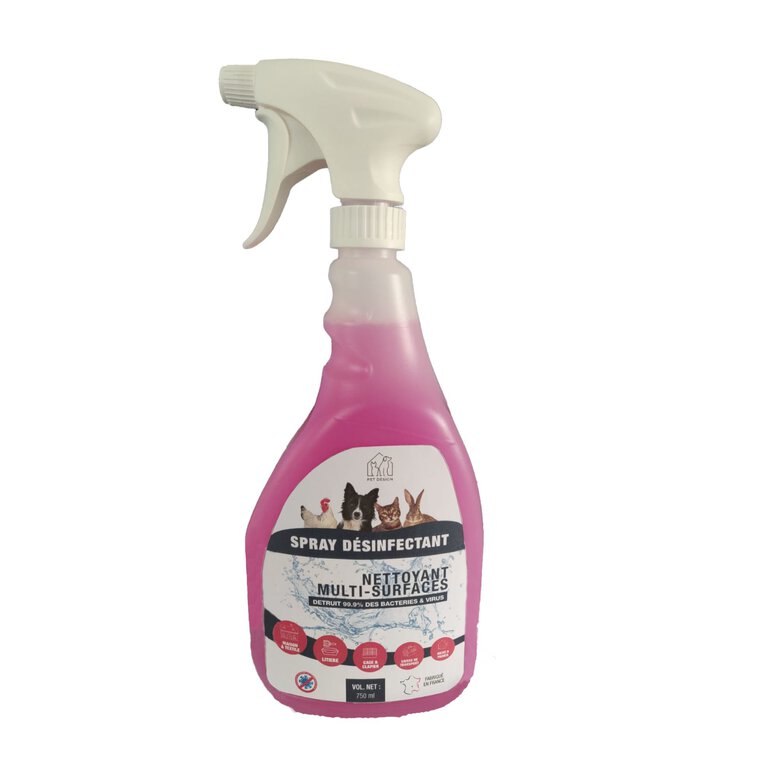 Pet Design - Spray Nettoyant et Désinfectant pour Habitat - 750ml Image numéro 1 Pet Design - Spray Nettoyant et Désinfectant pour Habitat - 750ml Image numéro 1