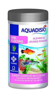 Aquadisio - Aliments Mini Flocons pour Alevins - 50ml