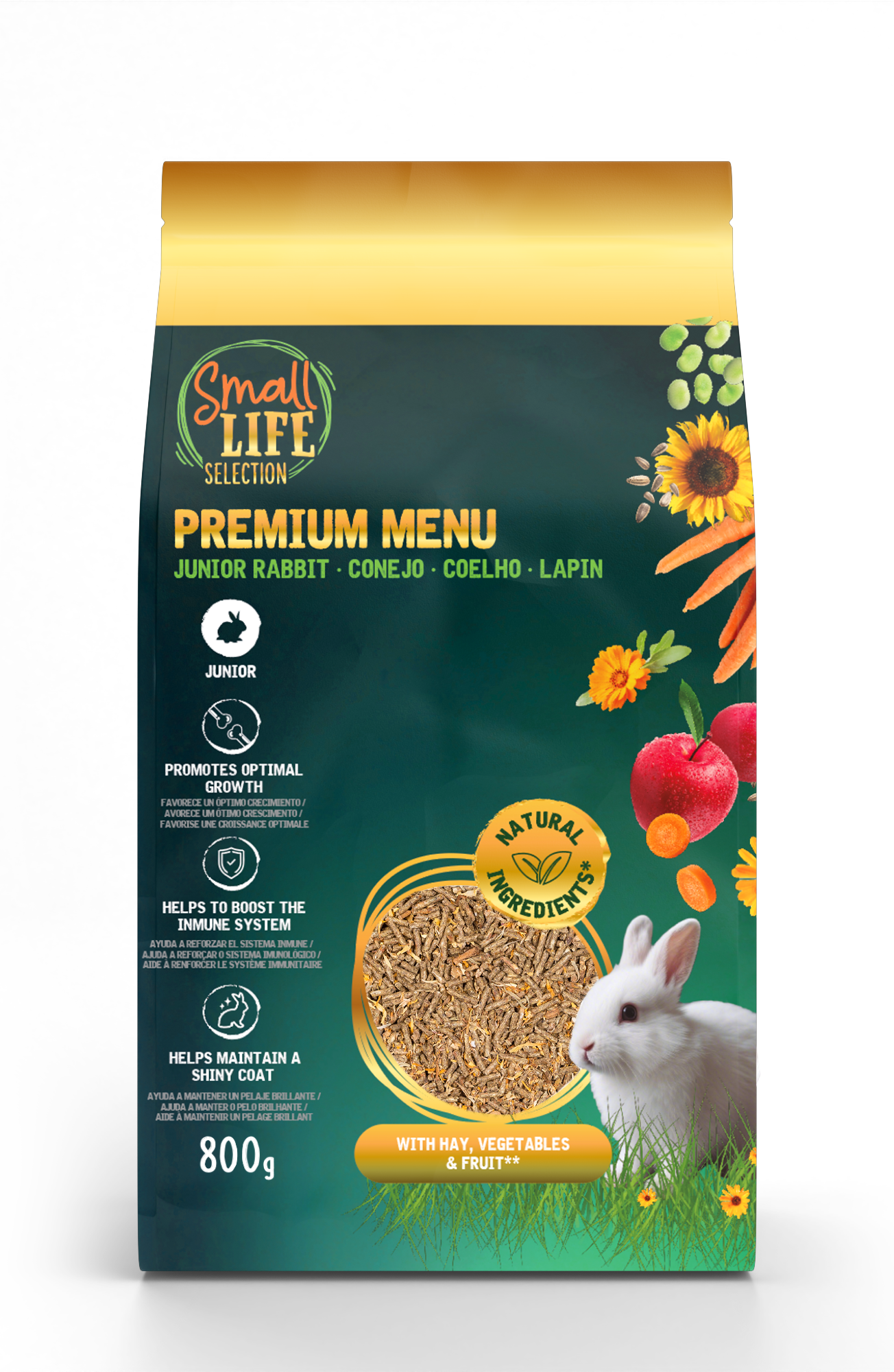 Small Life - Menu Premium pour Lapereaux - 800g Image num&eacute;ro 1