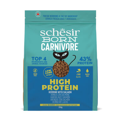 Schesir - Croquettes Born Carnivore Hareng et Saumon - 255g