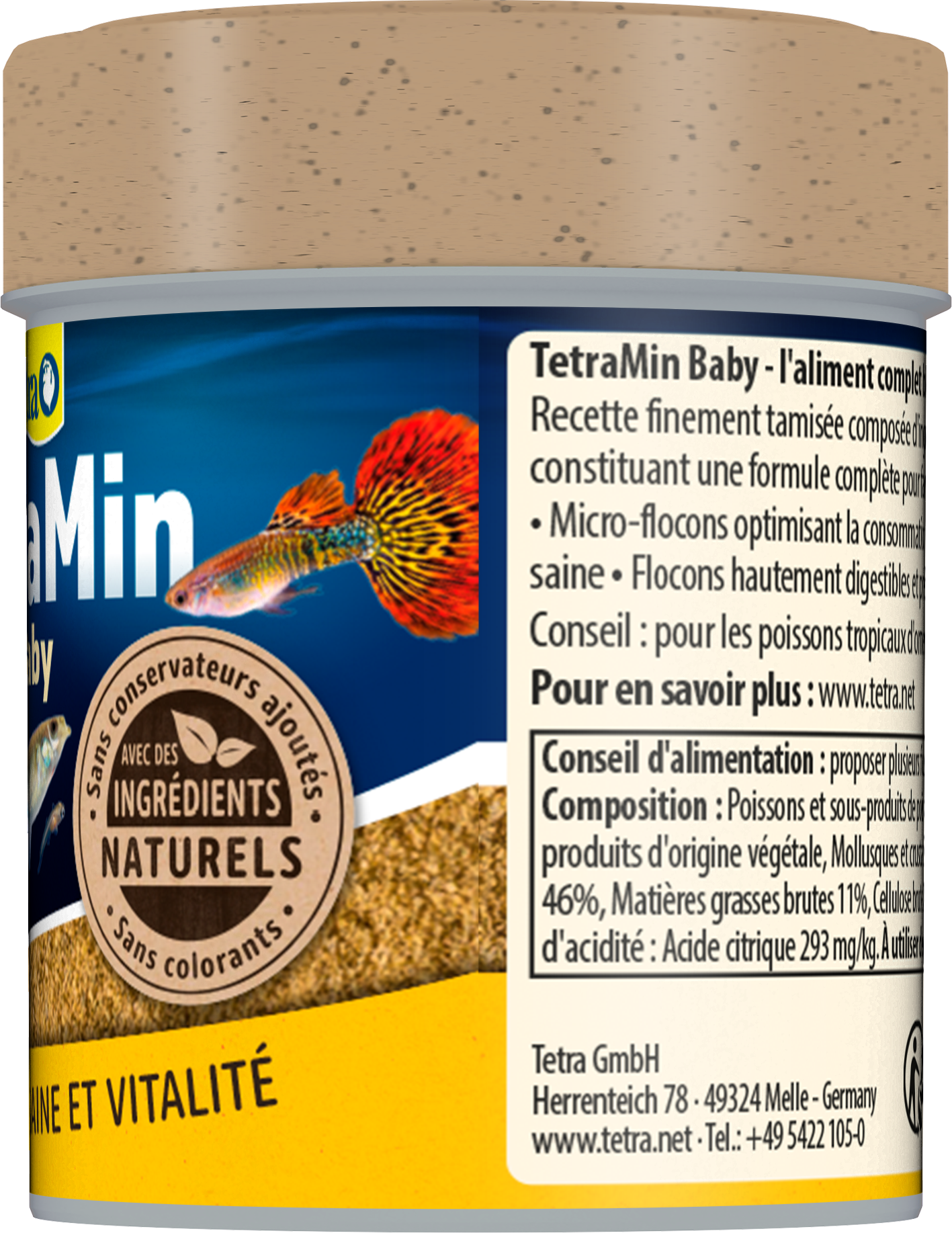 Tetra- Aliment TetraMin Baby pour Poissons d'Ornement - 66 ml Image num&eacute;ro 3