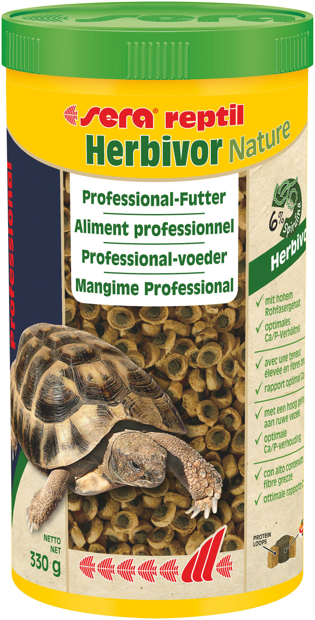 Sera - Aliments Professional Herbivor pour Reptiles Herbivores - 1L Image num&eacute;ro 1
