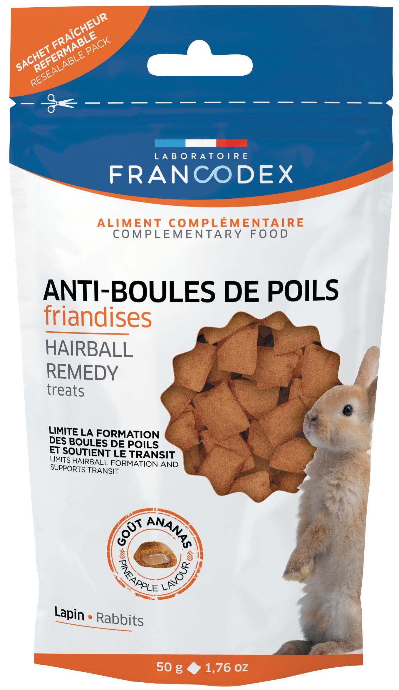 Francodex - Friandises Anti-Boules Poils pour Lapins - 50g Image num&eacute;ro 1