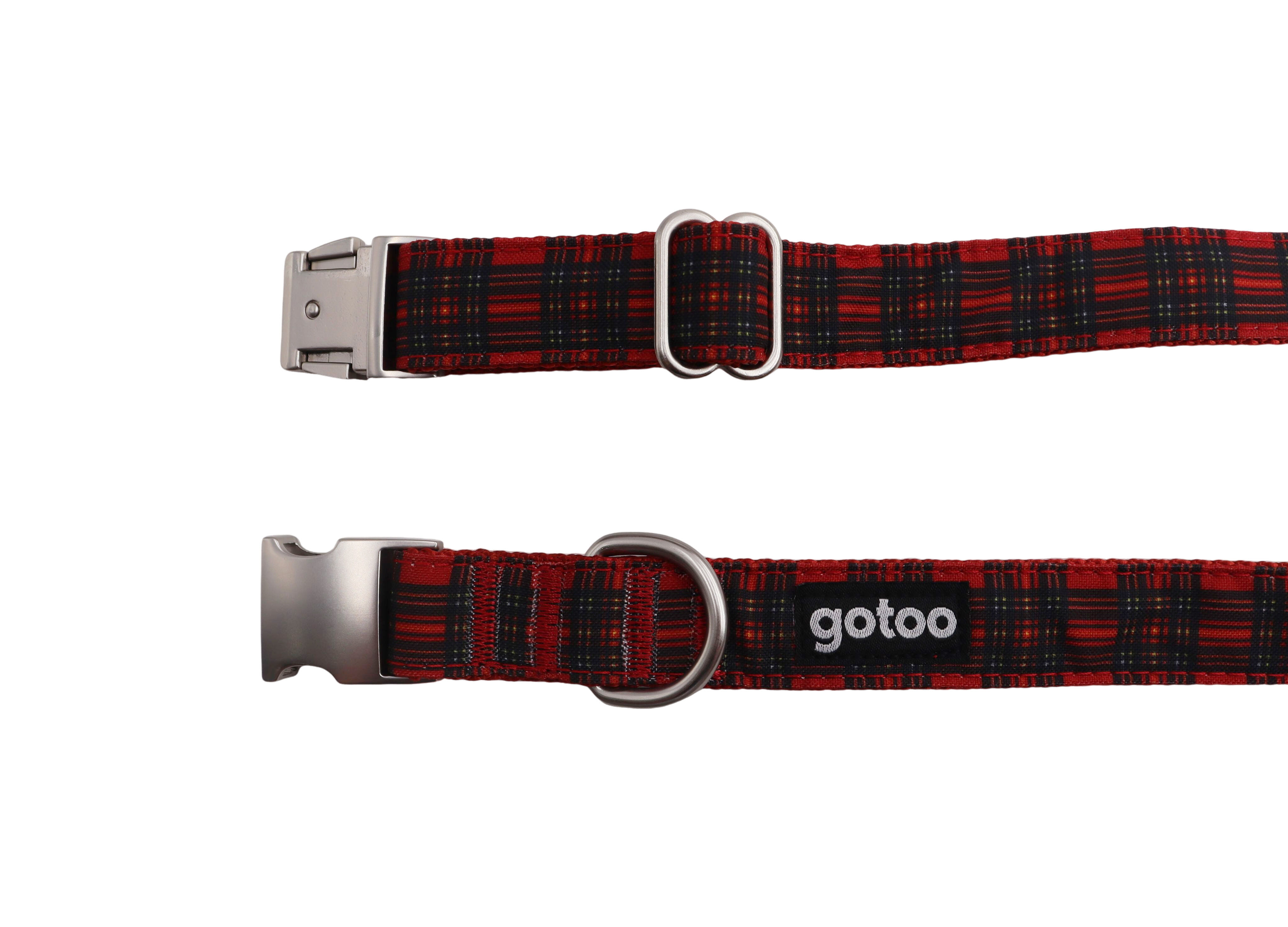Gotoo - Collier en Tartan Rouge pour chien - XS Image num&eacute;ro 7