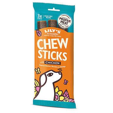 Lily's Kitchen - Bâtonnets à Mâcher au Poulet pour Chien - 3x120g