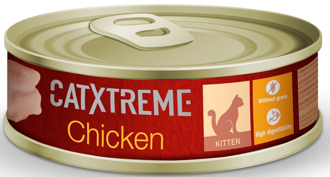 CatXtreme - P&acirc;t&eacute;e Kitten au Poulet pour Chatons - 170g Image num&eacute;ro 1