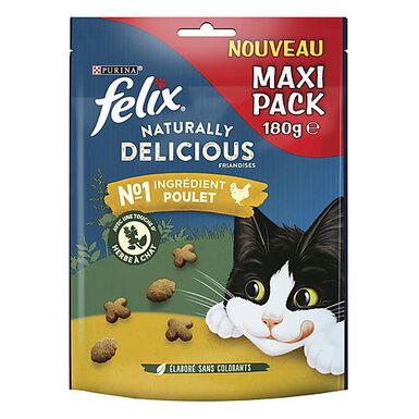 Felix - Friandises Naturally Delicious au Poulet pour Chat - 180g