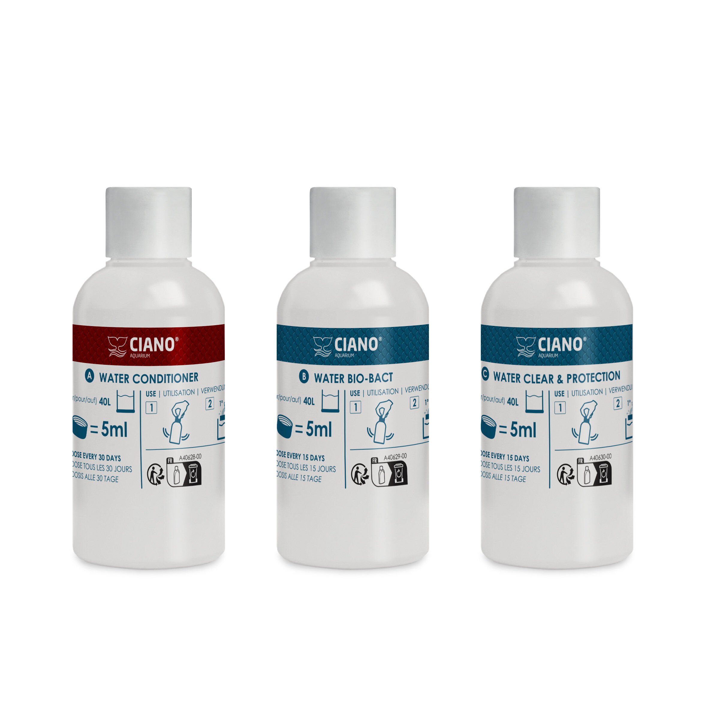 Ciano - Pack Water Care pour Entretien Aquarium - 3x100ml Image num&eacute;ro 1