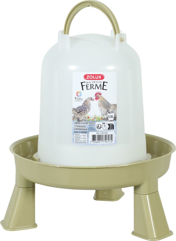 Zolux - Abreuvoir sur Pied Lichen pour Basse Cour - 1,5L Image numéro 1 Zolux - Abreuvoir sur Pied Lichen pour Basse Cour - 1,5L Image numéro 1