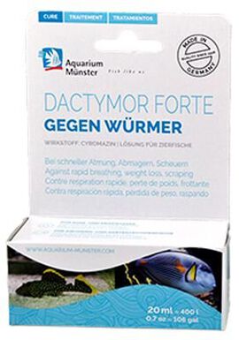 Aquarium Munster - Traitement DACTYMOR FORTE contre les vers -  20ml
