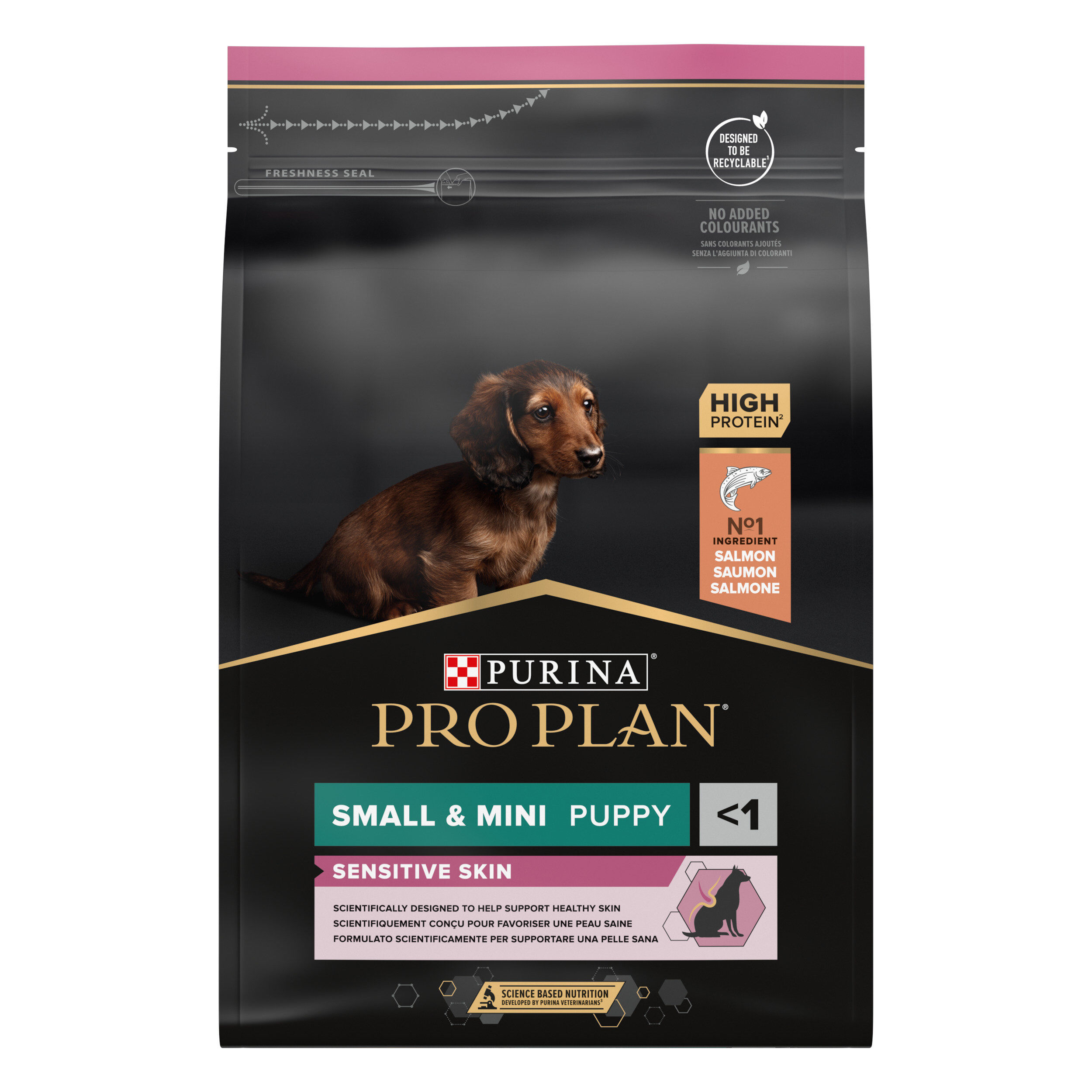 Pro Plan - Croquettes OPTIDERMA Small & Mini Sensitive Skin Saumon pour Chiot - 3Kg Image num&eacute;ro 1