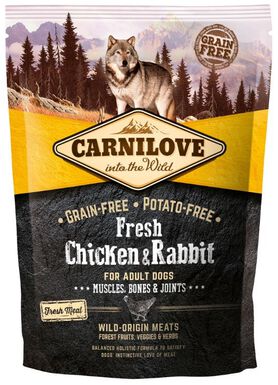 Carnilove - Croquettes Adulte Articulations Poulet & Lapin - 1,5KG