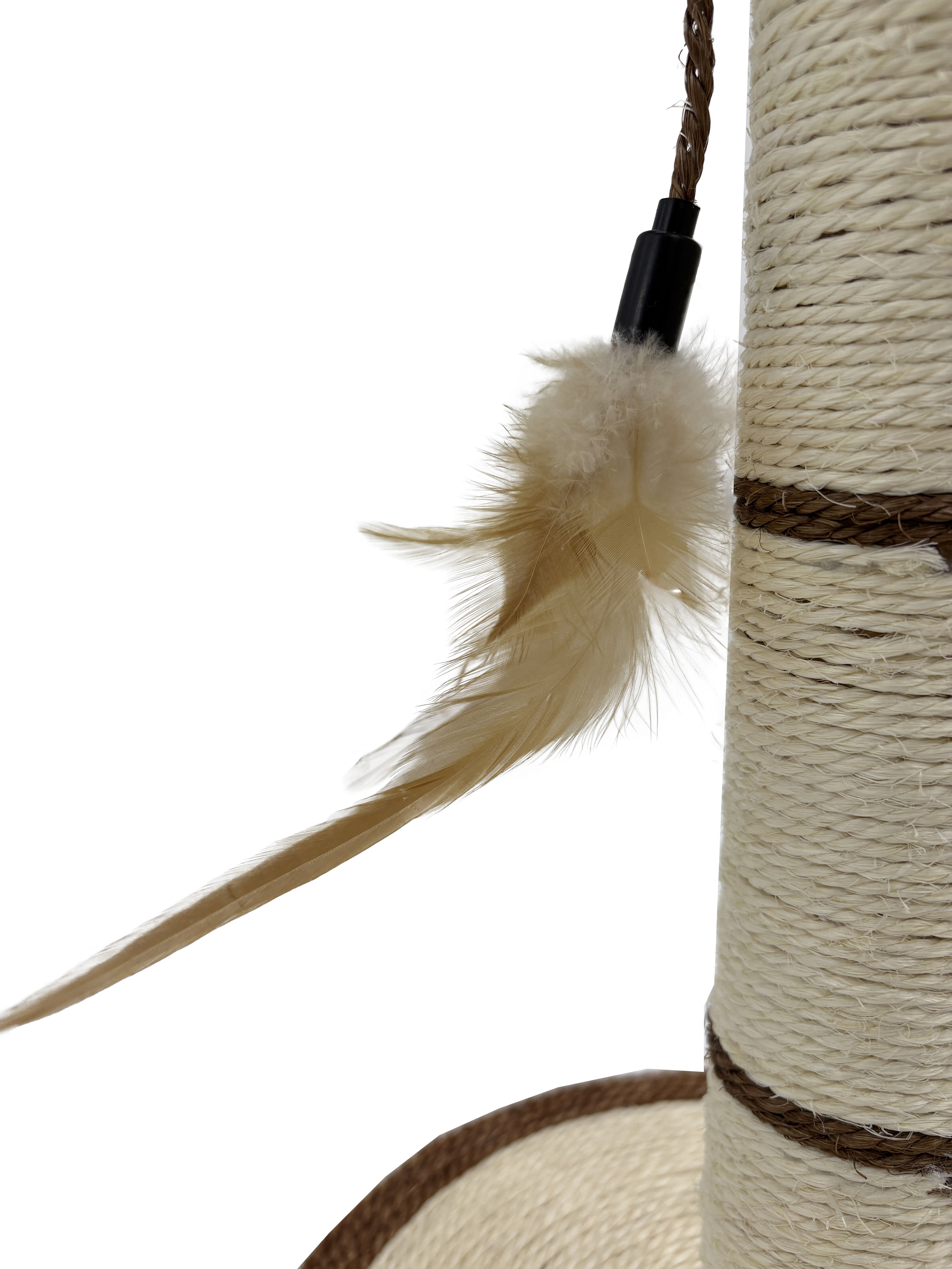 Leeby - Poteau &agrave; Griffoir pour Chats - Marron Image num&eacute;ro 3