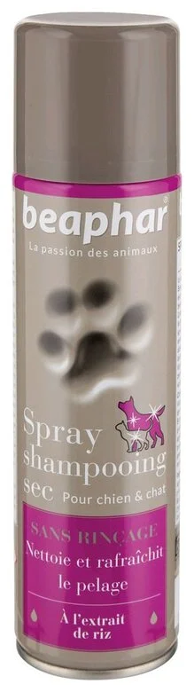 Beaphar - Spray Shampoing Sec pour Chiens et Chats - 250ml Image numéro 1 Beaphar - Spray Shampoing Sec pour Chiens et Chats - 250ml Image numéro 1