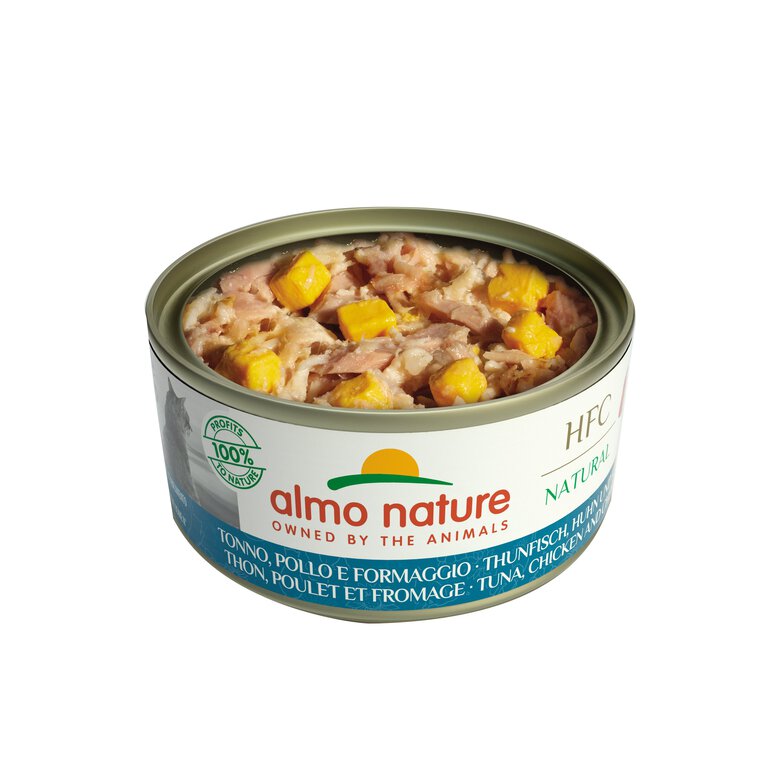 Almo Nature - Pâtée Hfc Natural Thon, Poulet Et Fromage - 150g Image numéro 2 Almo Nature - Pâtée Hfc Natural Thon, Poulet Et Fromage - 150g Image numéro 2