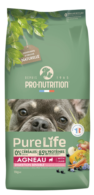 Pro-Nutrition - Croquettes Pure Life Chien Sensible Agneau - 11kg image number null