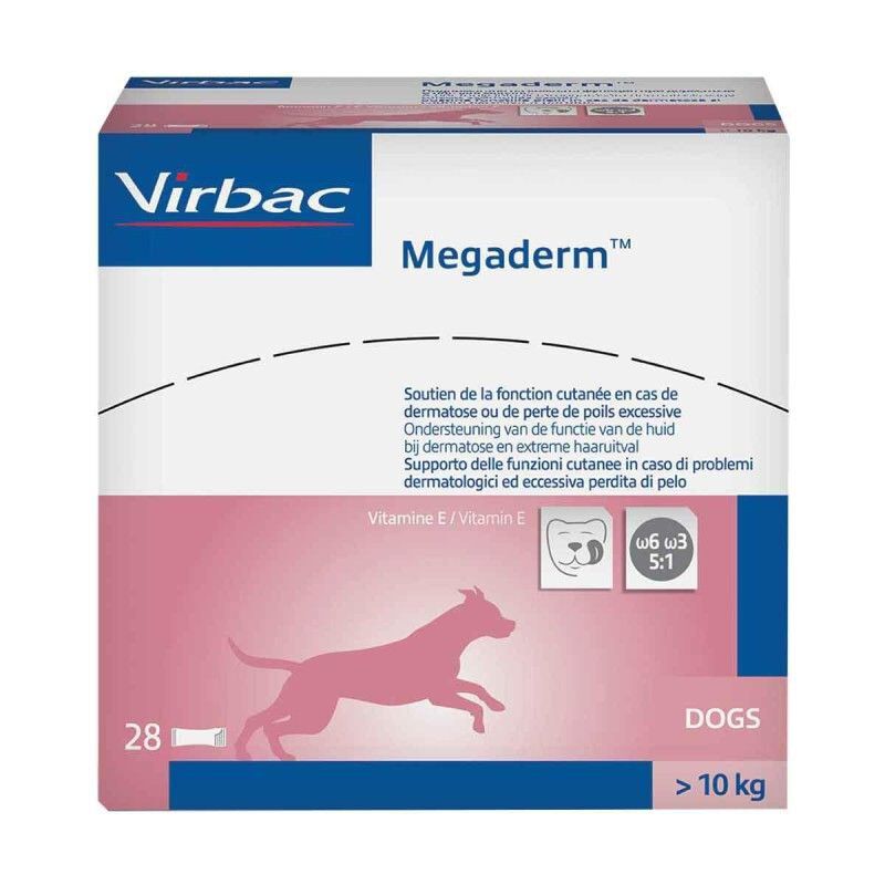 Virbac - Emulsion Buvable Megaderm Allergies Cutan&eacute;es pour Chiens de plus de 10Kg - 28x8ml Image num&eacute;ro 1