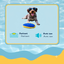 Summer Vibes - Peluche Ballon Ovale Sonore et Flottante pour Chien - 19cm Indicateur image num&eacute;ro 5