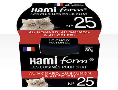 Hamiform - Les Cuisinés N°25 Homard Saumon Céleri pour Chat - 80g