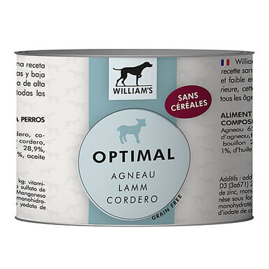 William's - Pâtée OPTIMAL à l'Agneau pour Chiens - 200g