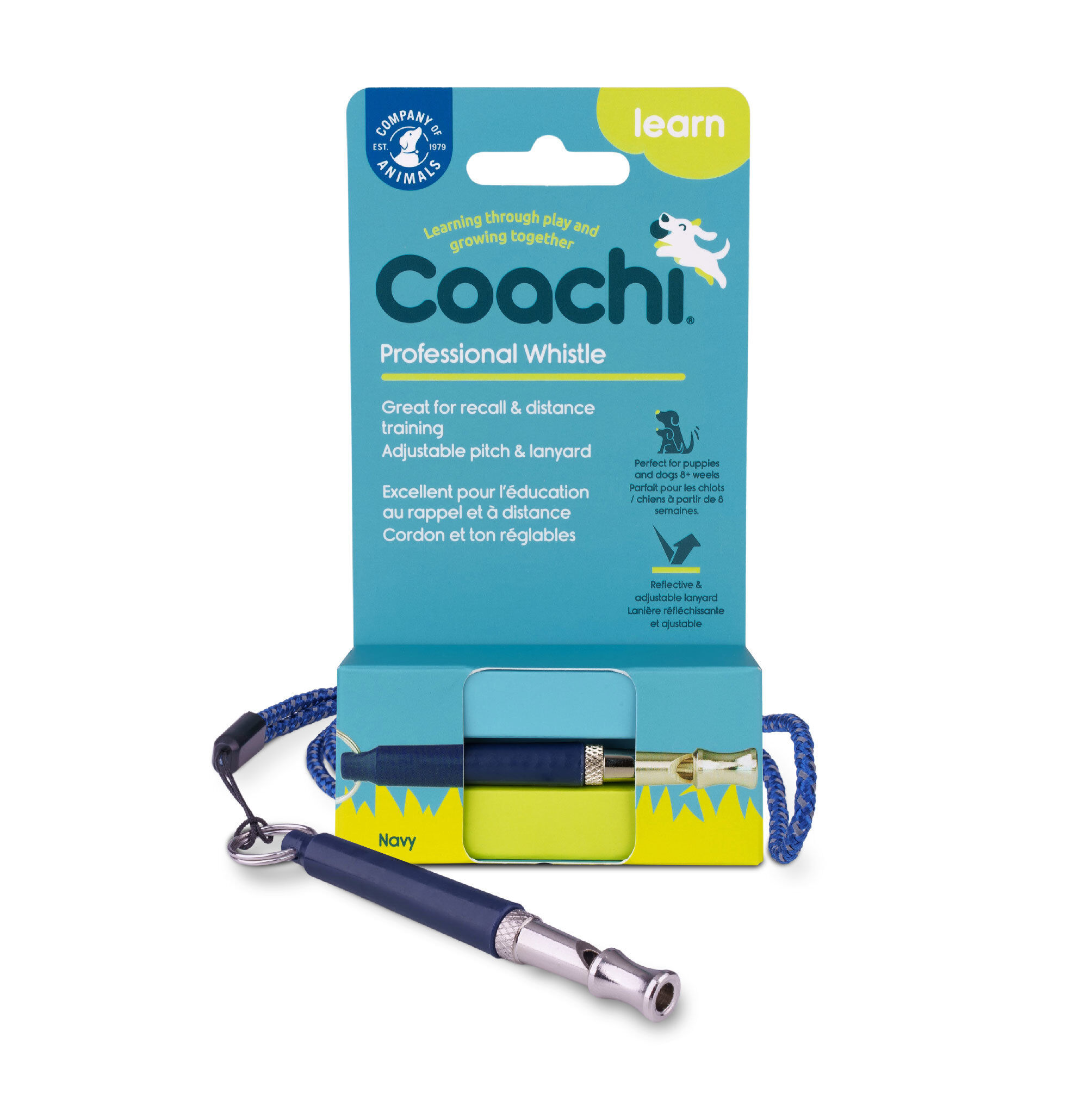 Coachi - Sifflet Professionnel Dressage pour Chiens - Bleu Image num&eacute;ro 1
