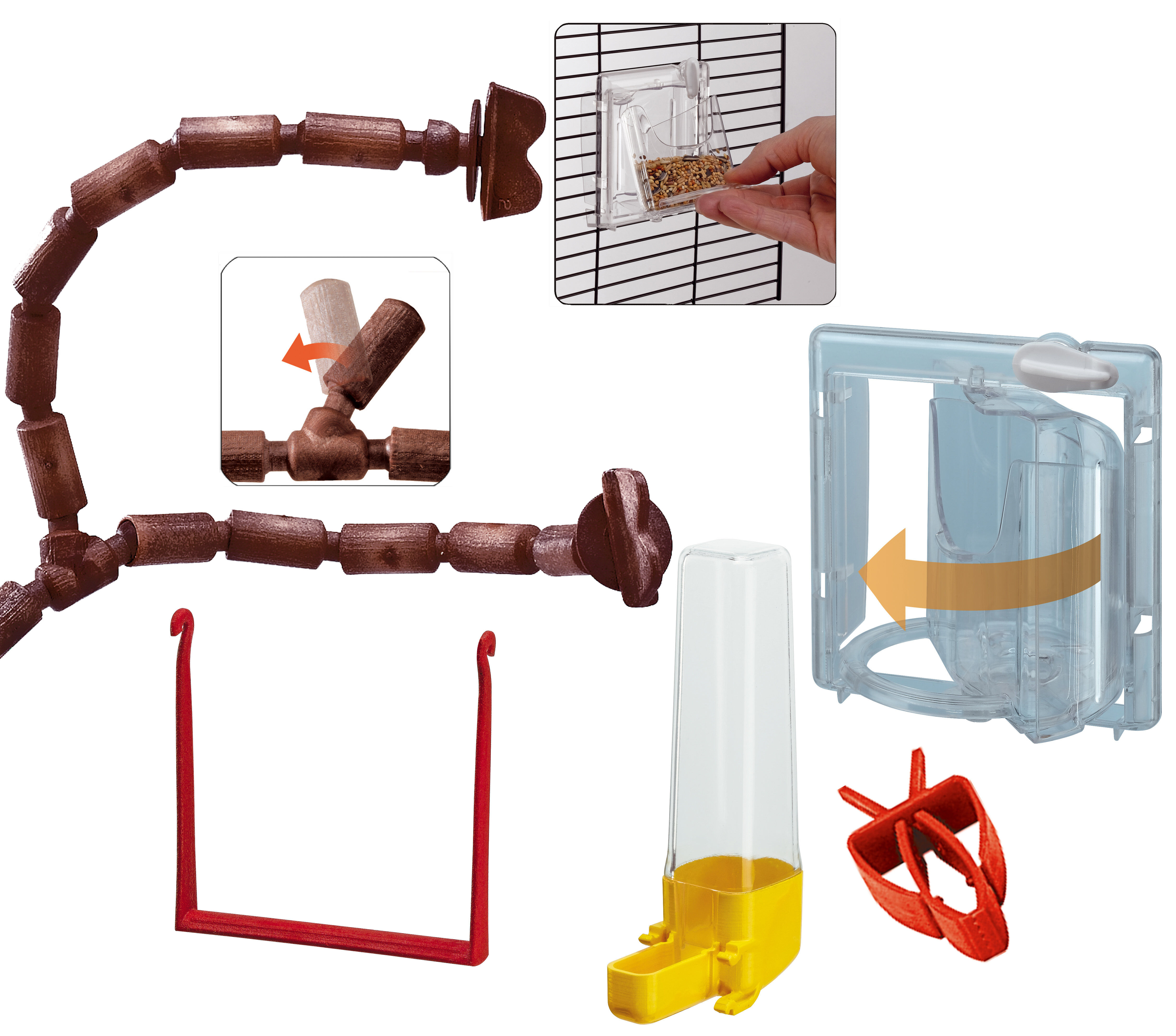 Ferplast - Cage Giulietta 5 pour Oiseaux Exotiques - Bois Image num&eacute;ro 5