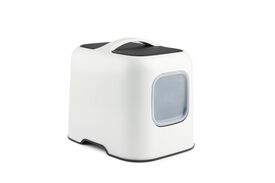 Rotho MyPet - Maison de Toilette Biala pour Chat - Blanc