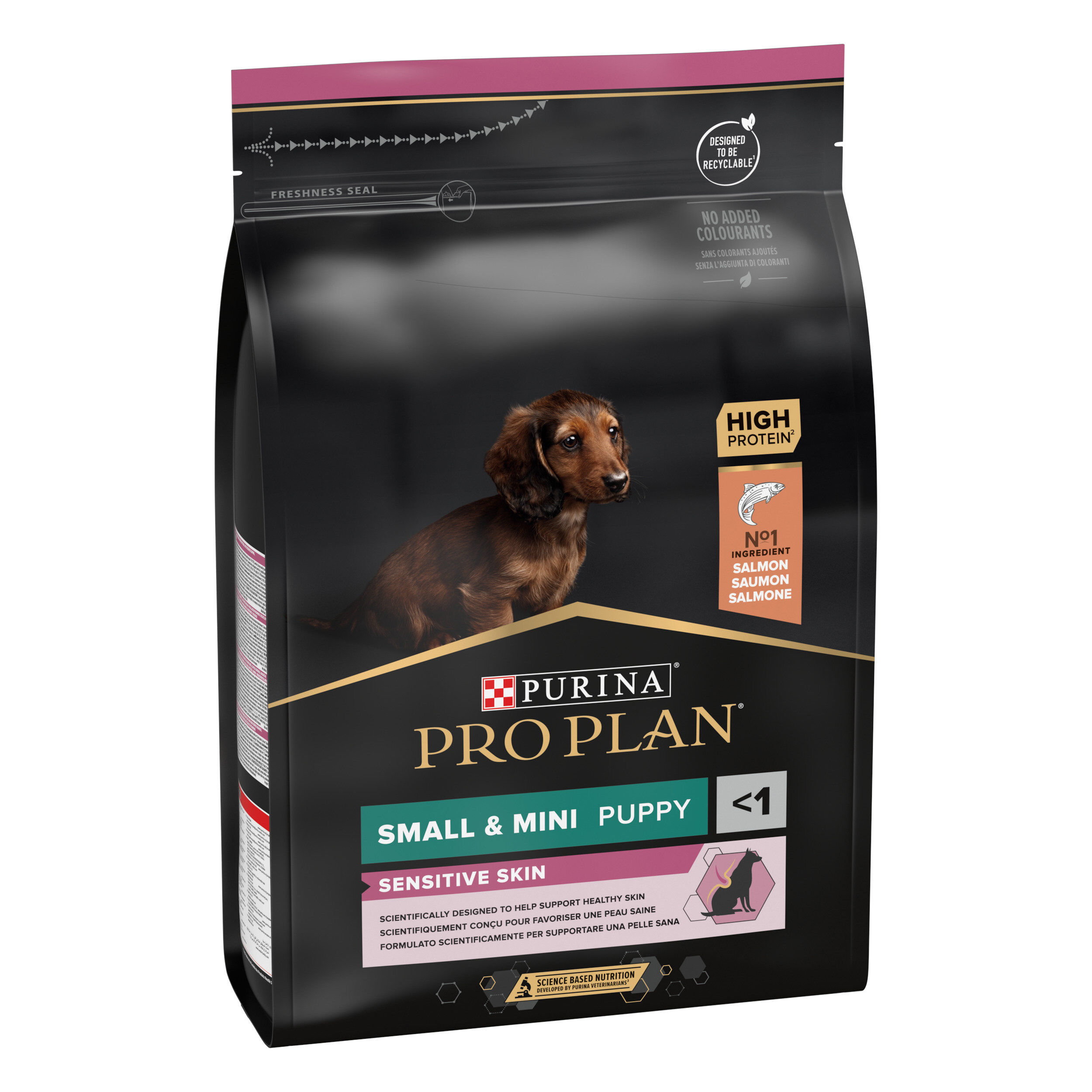 Pro Plan - Croquettes OPTIDERMA Small & Mini Sensitive Skin Saumon pour Chiot - 3Kg Image num&eacute;ro 2