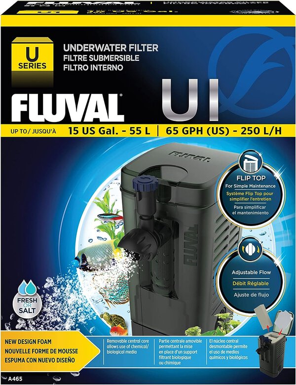 Fluval - Filtre Intérieur U1 pour Aquarium - 55L Image numéro 1 Fluval - Filtre Intérieur U1 pour Aquarium - 55L Image numéro 1