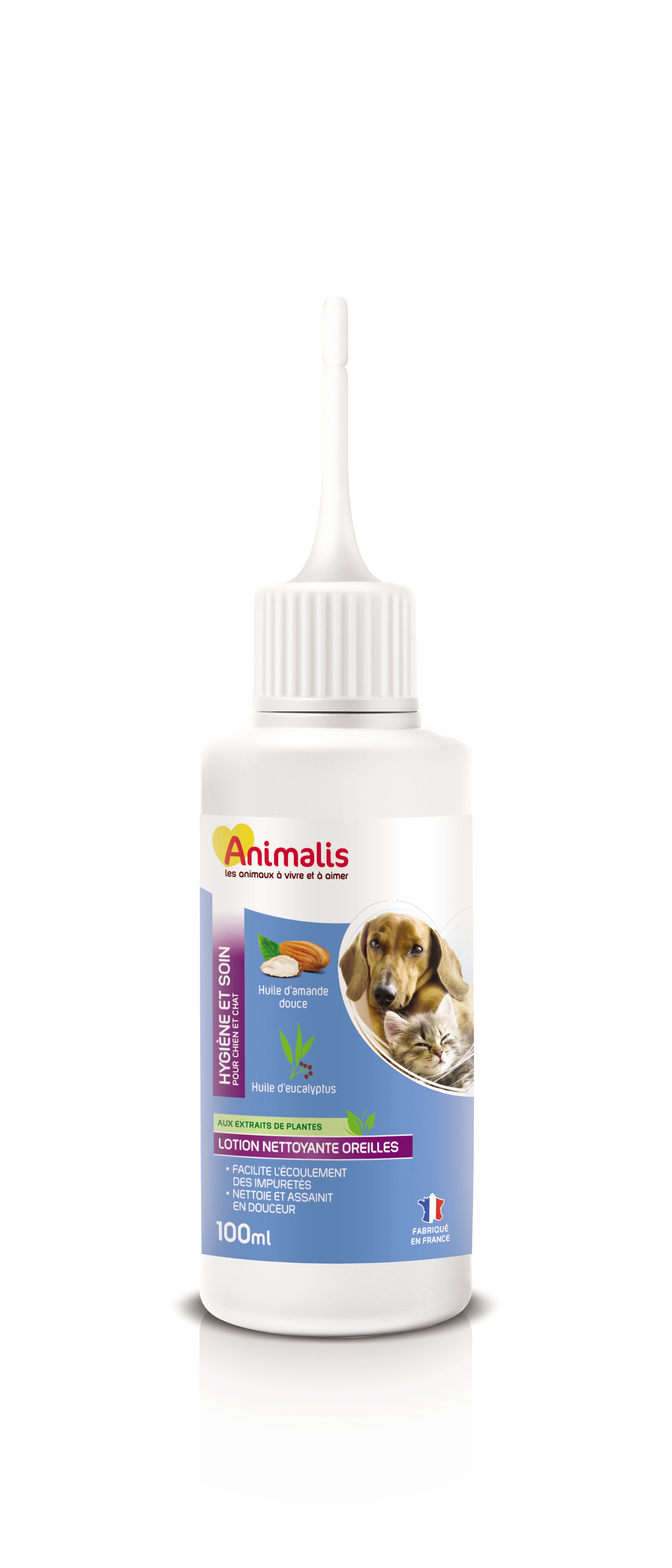 Animalis - Lotion Nettoyante Oreilles pour Chien et Chat - 100ml Image num&eacute;ro 1