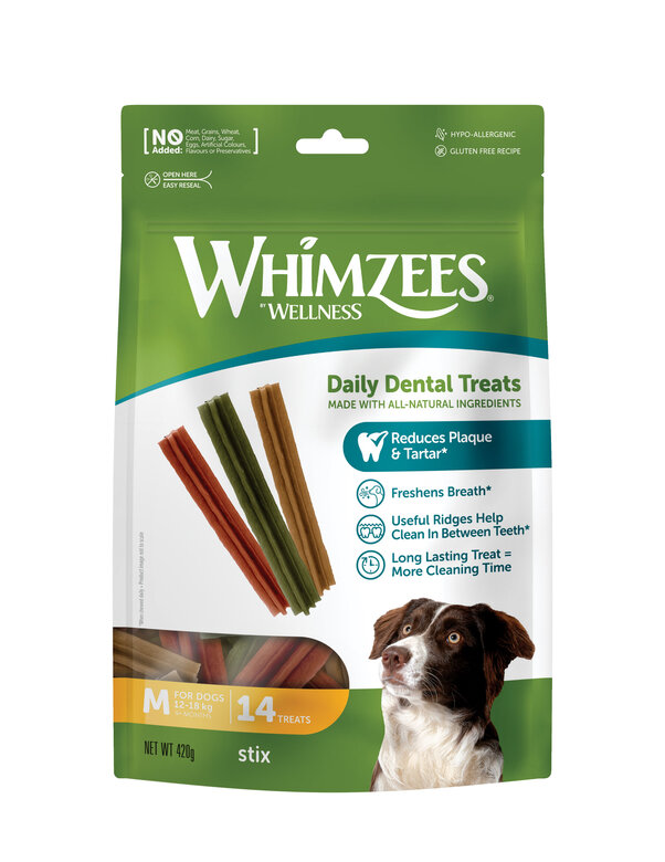 Whimzees - Bâtonnets Nature Dog Treats M pour Chien - x14 Image numéro 1 Whimzees - Bâtonnets Nature Dog Treats M pour Chien - x14 Image numéro 1