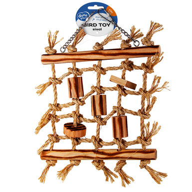 Duvoplus - Filet d'Escalade en sisal pour Oiseaux - 36x26x4cm