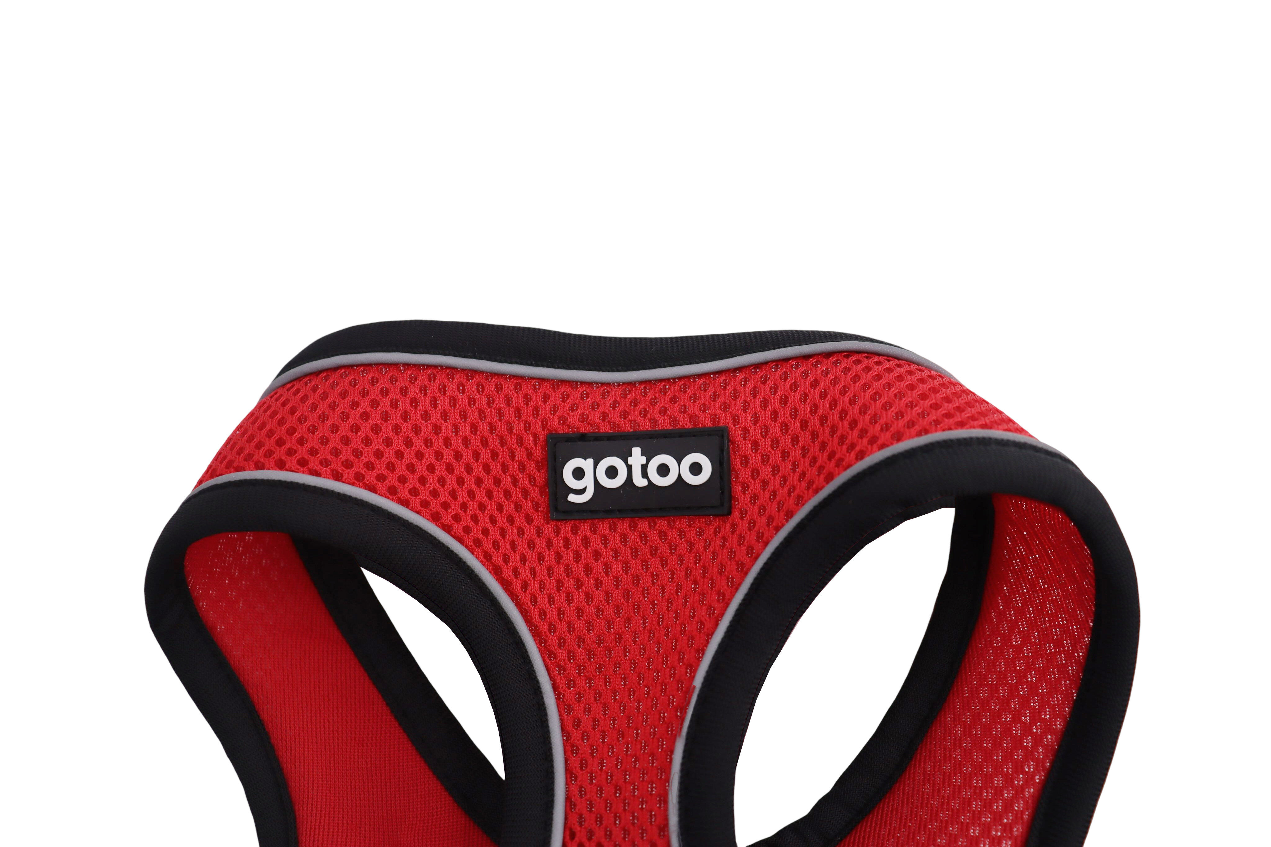 Gotoo - Harnais en Mesh Rouge pour Chien - XS Image num&eacute;ro 6